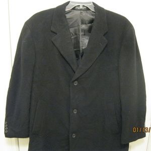 RALPH LAUREN Sz 44 S Black Cashmere Blend Coat